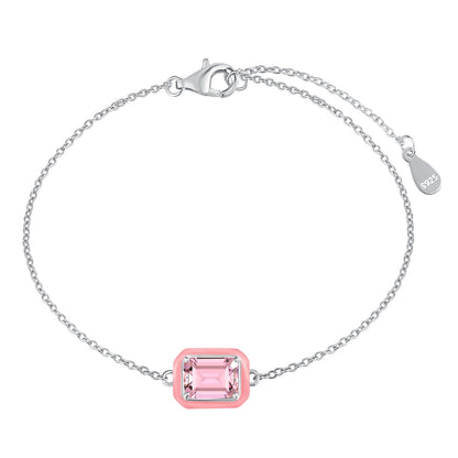 [Lora-Jewelry] Bracelet quotidien en émeraude colorée et scintillante de 2,0 carats
