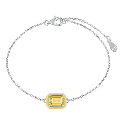 [Lora-Jewelry] Bracelet quotidien en émeraude colorée et scintillante de 2,0 carats