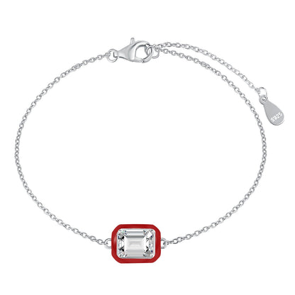 [Lora-Jewelry] Bracelet quotidien en émeraude colorée et scintillante de 2,0 carats