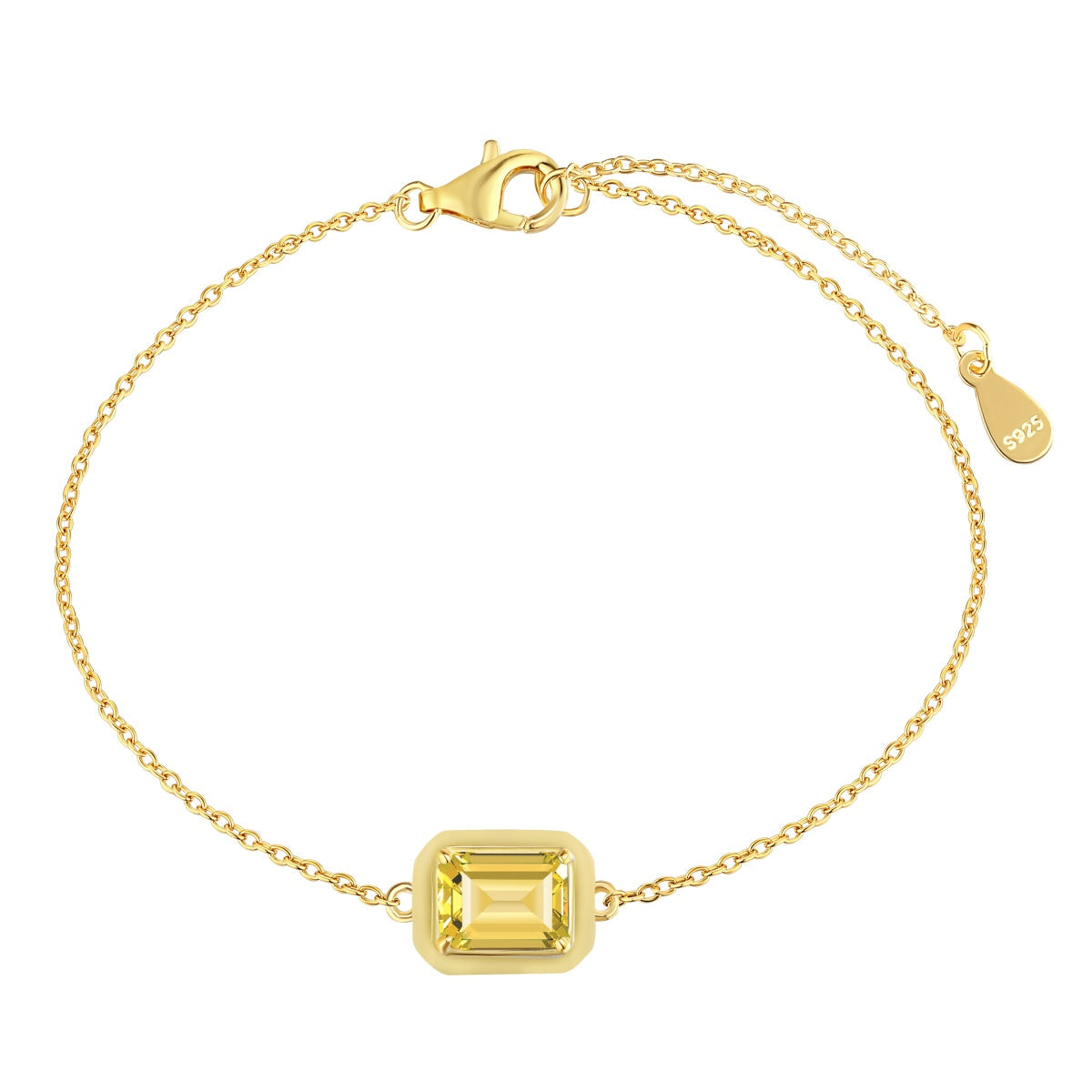 [Lora-Jewelry] Bracelet quotidien en émeraude colorée et scintillante de 2,0 carats