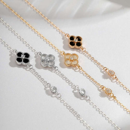 [Lora-Jewelry] Bracelet délicat trèfle à quatre feuilles