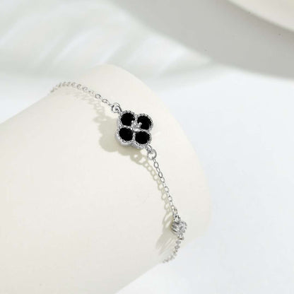 [Lora-Jewelry] Bracelet délicat trèfle à quatre feuilles