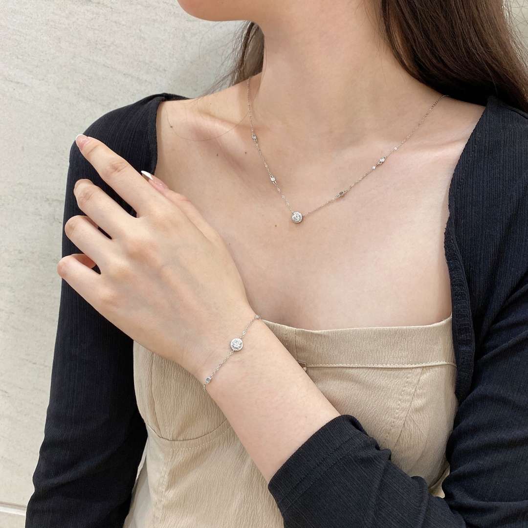 [Lora-Jewelry] Bracelet éblouissant à forme ronde