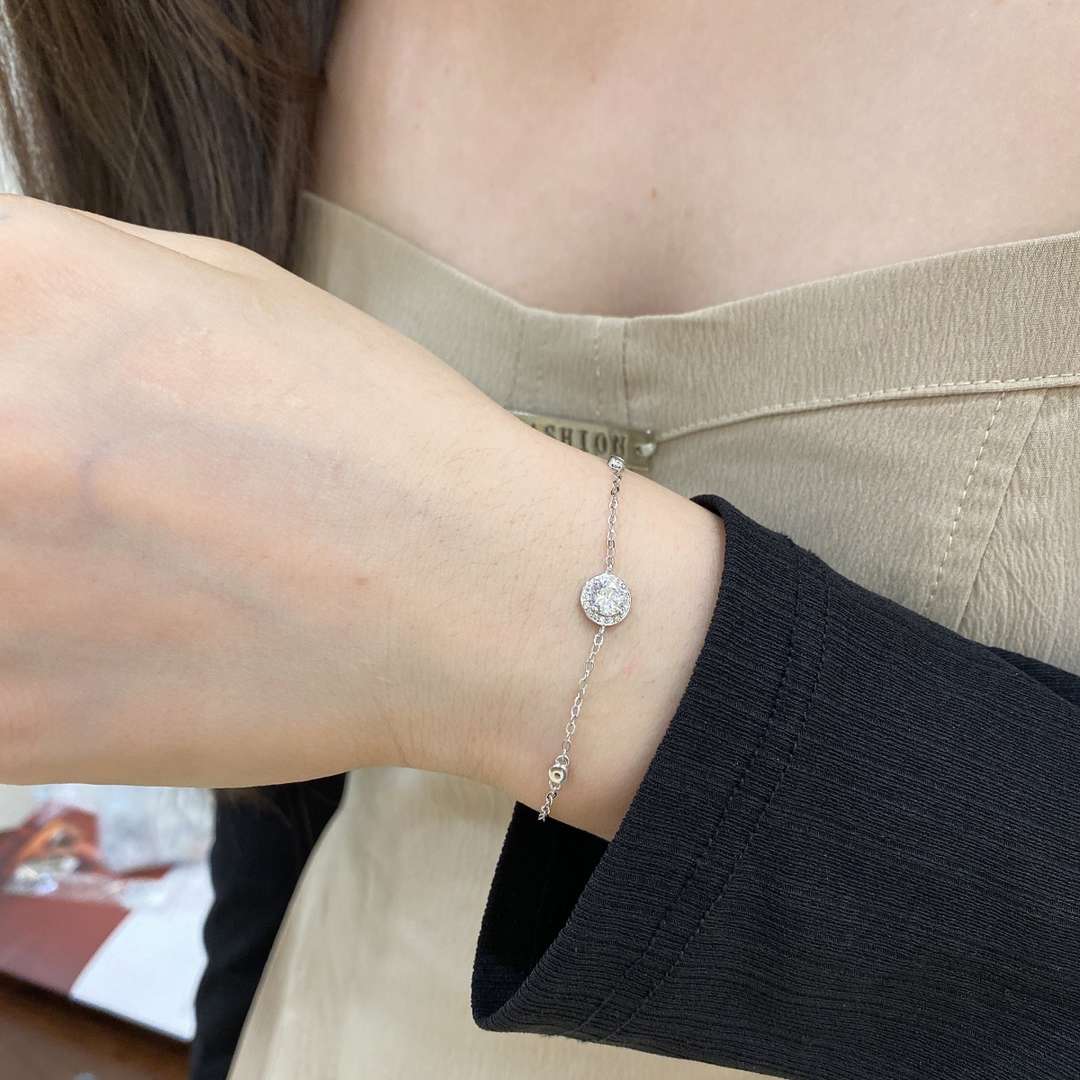 [Lora-Jewelry] Bracelet éblouissant à forme ronde