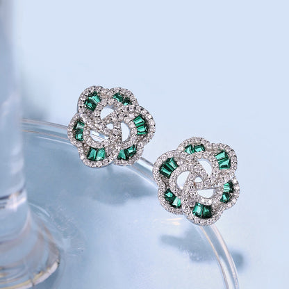 [Lora-Jewelry] Boucles d'oreilles exquises en forme de fleur pour un usage quotidien