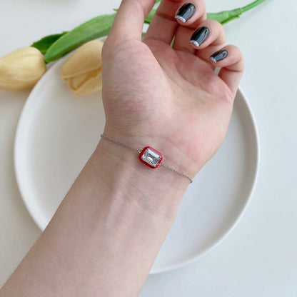 [Lora-Jewelry] Bracelet quotidien en émeraude colorée et scintillante de 2,0 carats