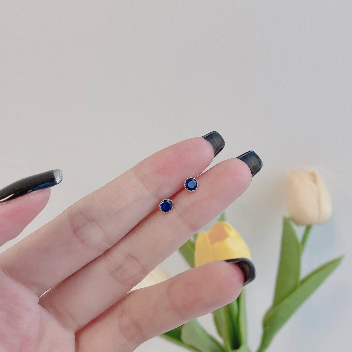 [Lora-Jewelry] Boucles d'oreilles rondes colorées et étincelantes