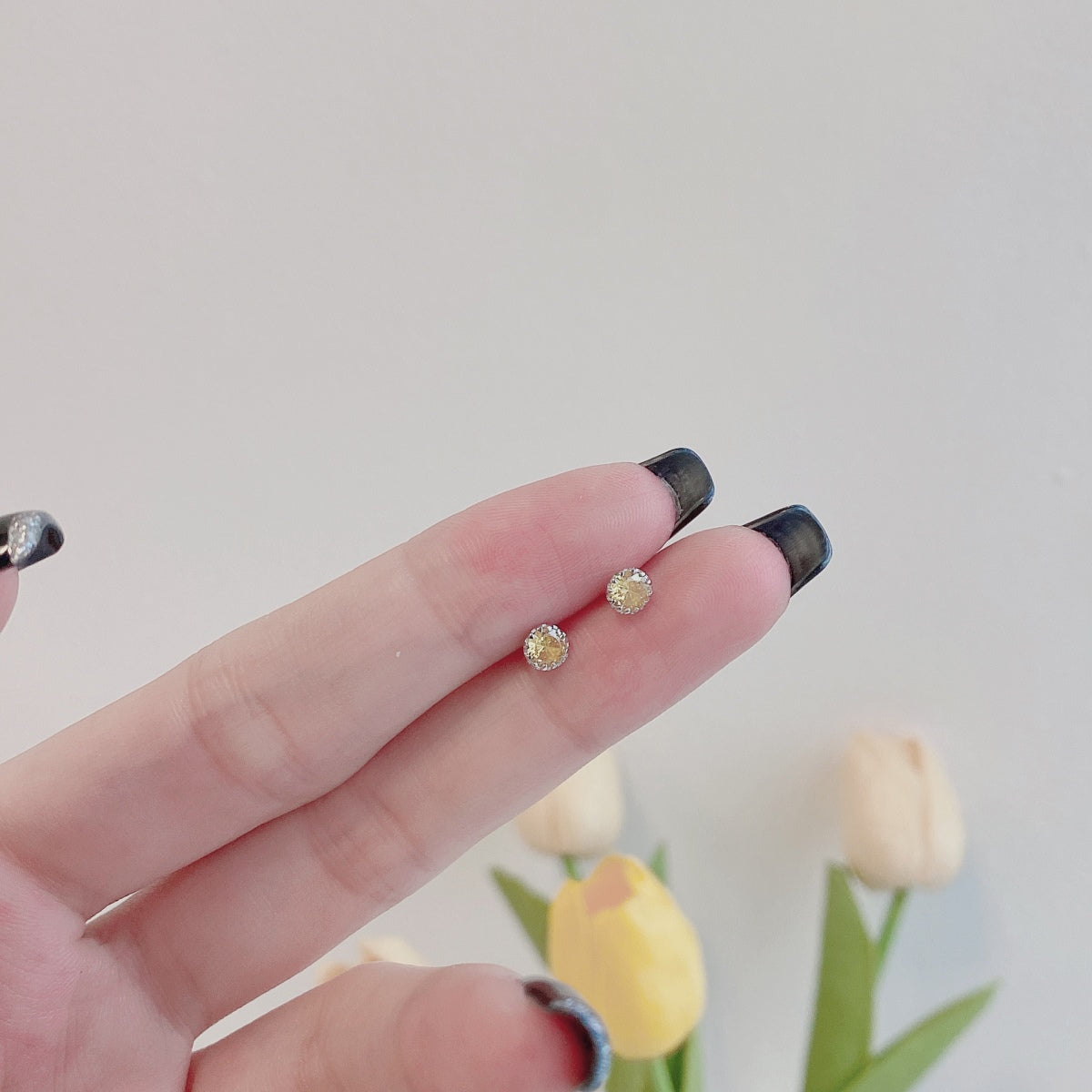 [Lora-Jewelry] Boucles d'oreilles rondes colorées et étincelantes