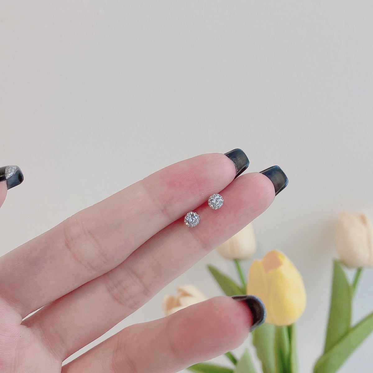 [Lora-Jewelry] Boucles d'oreilles rondes colorées et étincelantes