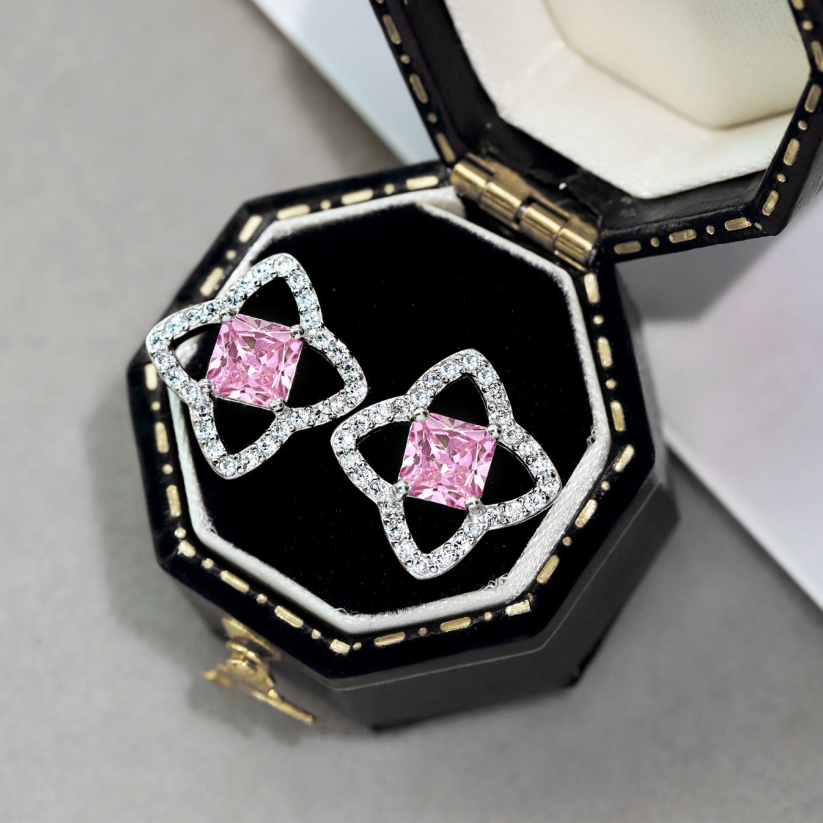 [Lora-Jewelry] Boucles d'oreilles élégantes en forme d'étoile taille princesse pour un usage quotidien