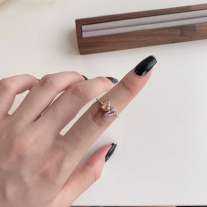 [Lora-Jewelry] Bague quotidienne multi-tailles colorée et éclatante