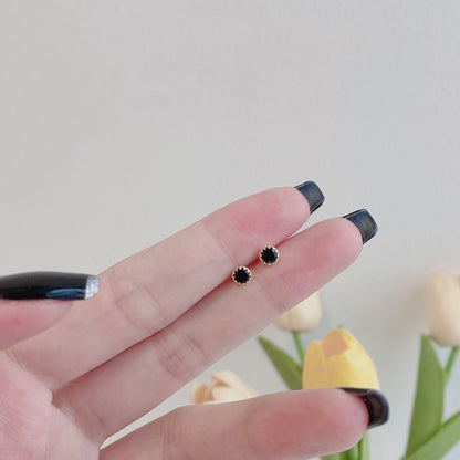 [Lora-Jewelry] Boucles d'oreilles rondes colorées et étincelantes