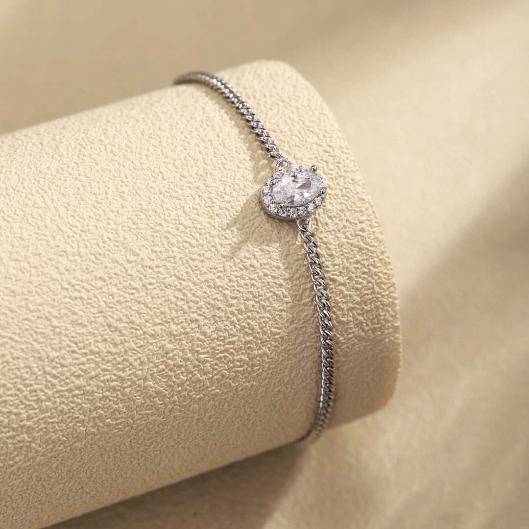 [Lora-Jewelry] Bracelet de forme ovale exquis