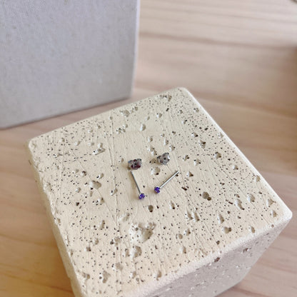 [Lora-Jewelry] Boucles d'oreilles solitaires délicates