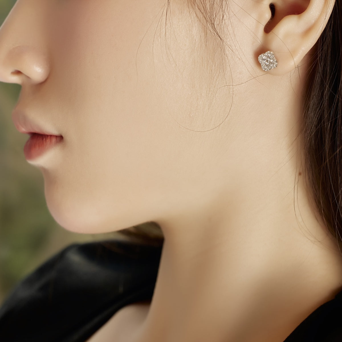 [Lora-Jewelry] Boucles d'oreilles en forme de trèfle à quatre feuilles