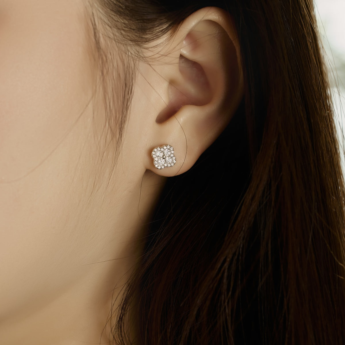 [Lora-Jewelry] Boucles d'oreilles en forme de trèfle à quatre feuilles