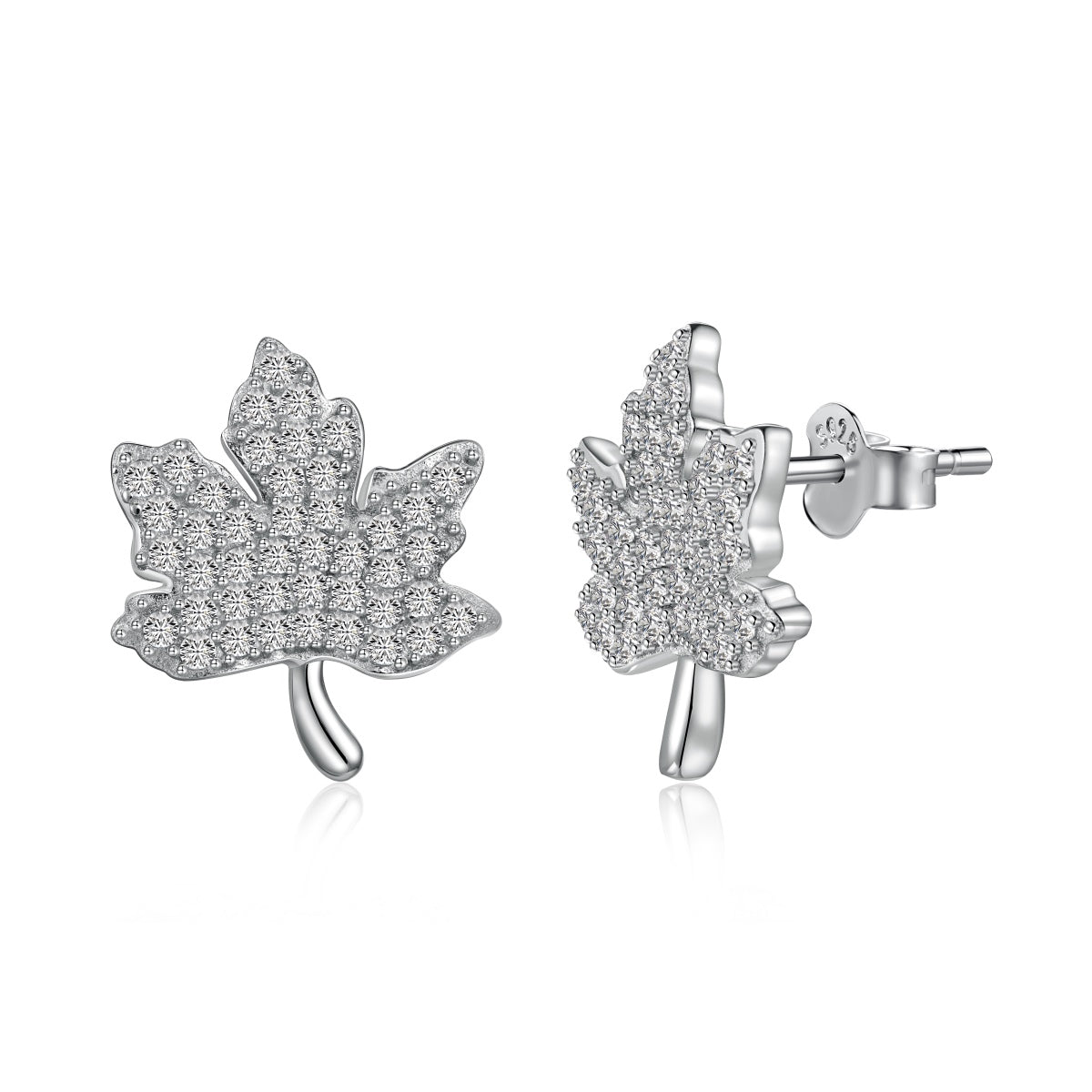 [Lora-Jewelry] Boucles d'oreilles exquises en forme de feuille d'érable