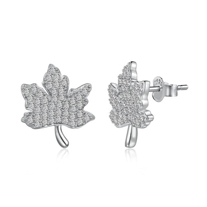 [Lora-Jewelry] Boucles d'oreilles exquises en forme de feuille d'érable