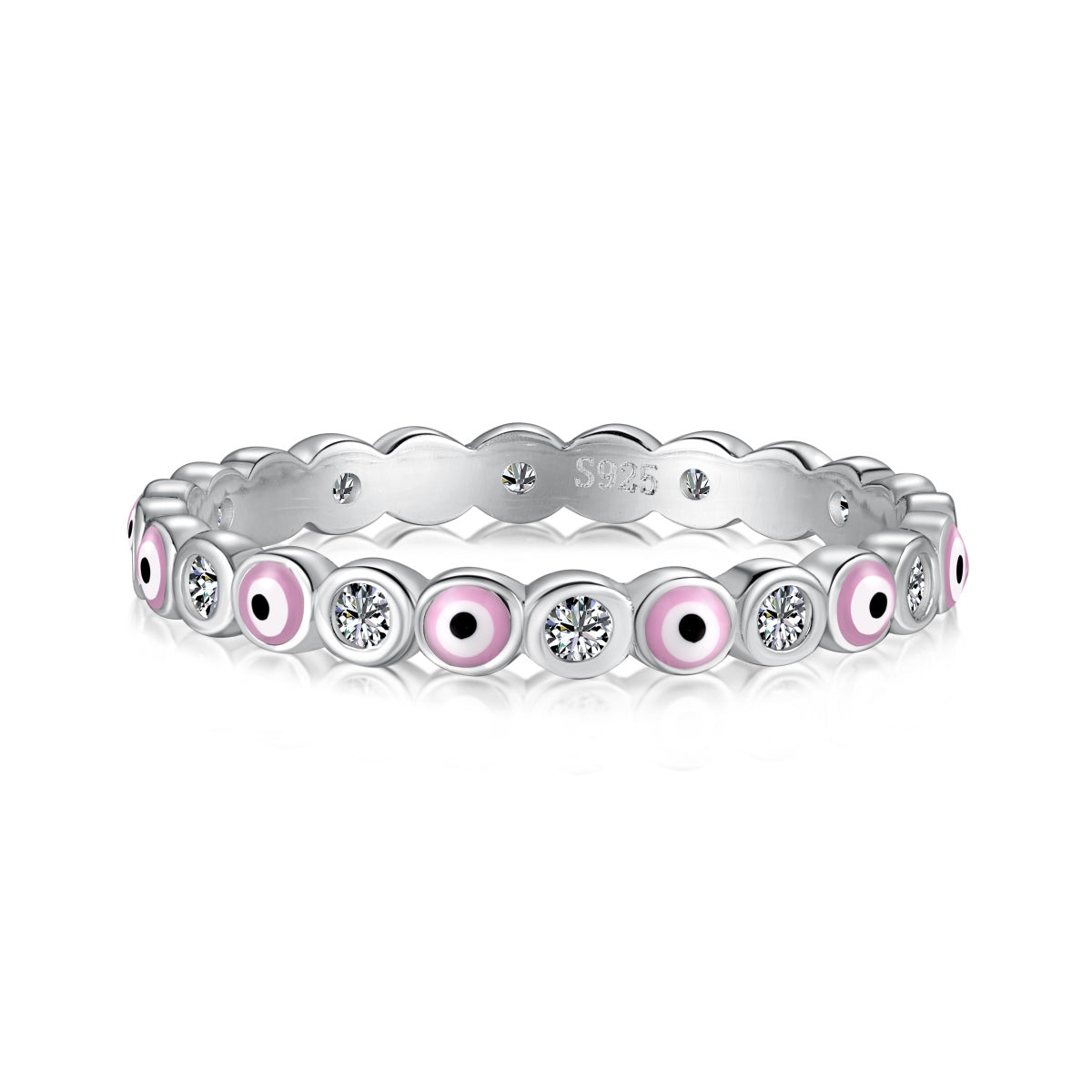 [Lora-Jewelry] Bague ronde scintillante et vibrante pour un usage quotidien