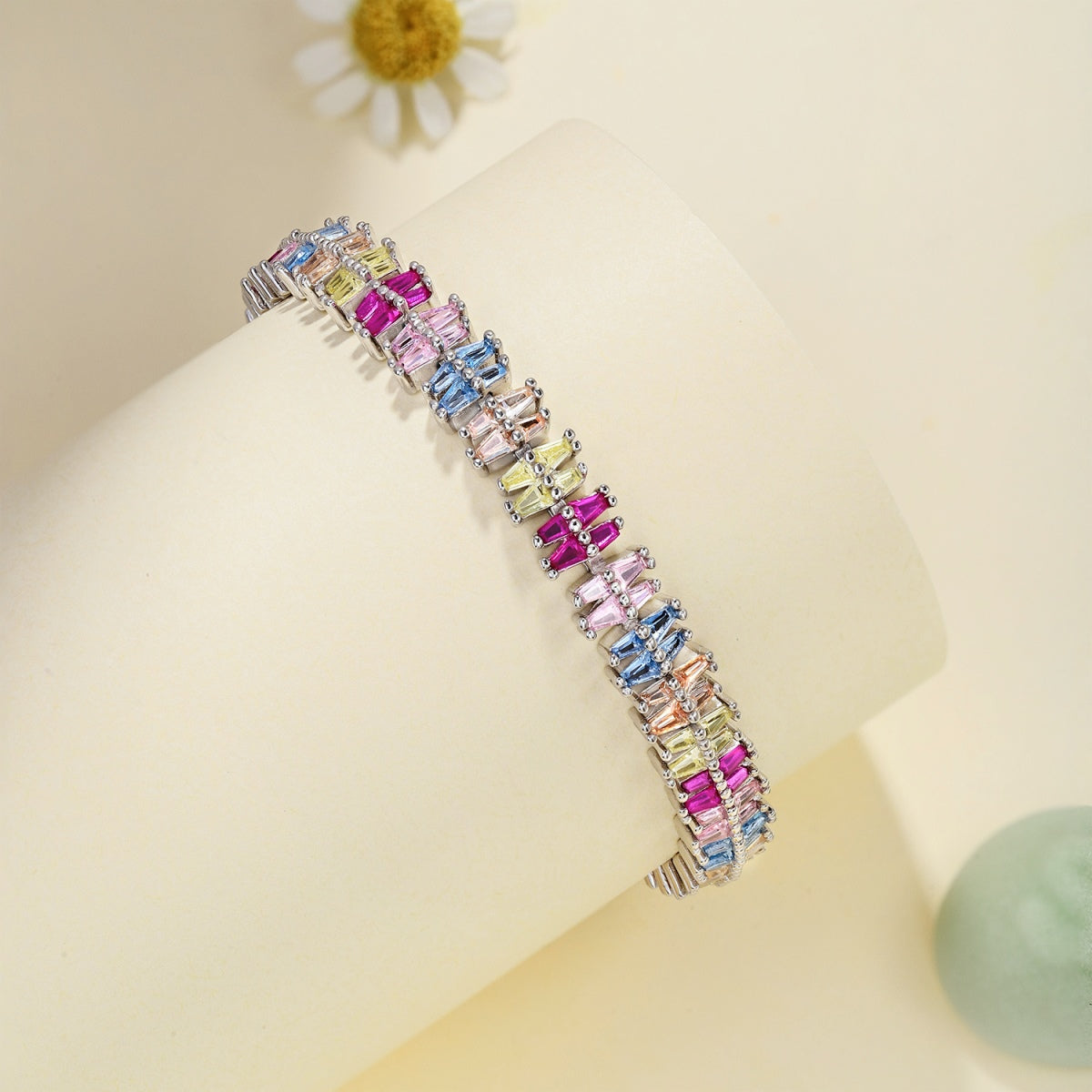 [Lora-Jewelry]Sparkling Exquisite Multi Cut Party Bracelet