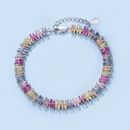 [Lora-Jewelry]Sparkling Exquisite Multi Cut Party Bracelet