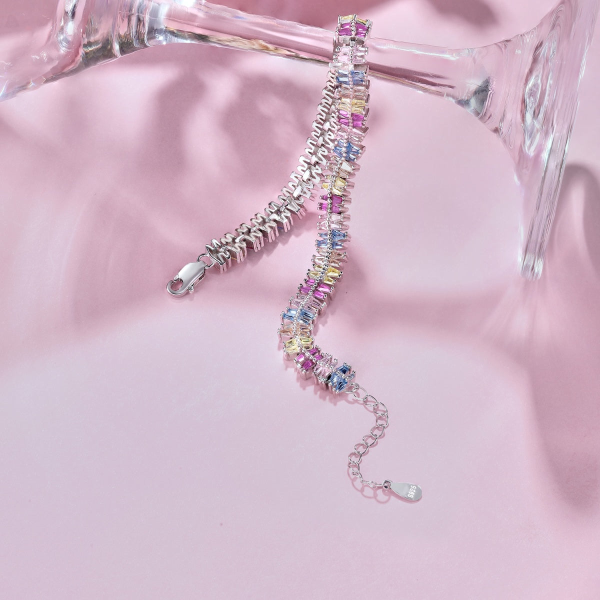 [Lora-Jewelry]Sparkling Exquisite Multi Cut Party Bracelet