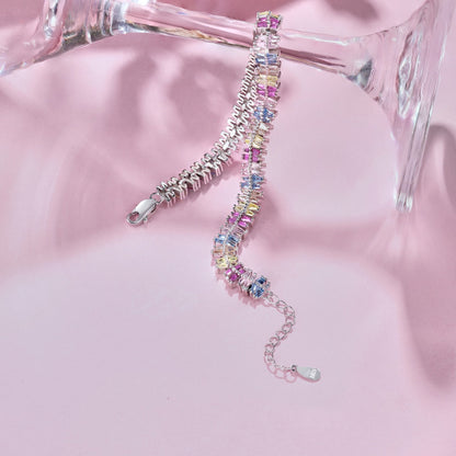 [Lora-Jewelry]Sparkling Exquisite Multi Cut Party Bracelet