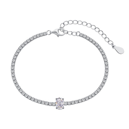 [Lora-Jewelry] Bracelet quotidien exquis de 0,75 carat à taille ovale