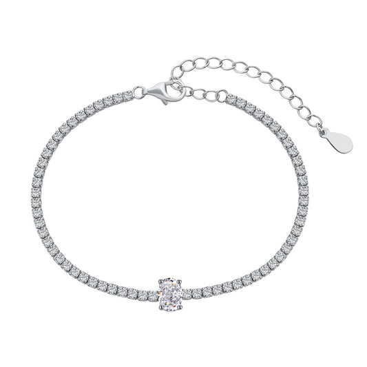 [Lora-Jewelry] Bracelet quotidien exquis de 0,75 carat à taille ovale