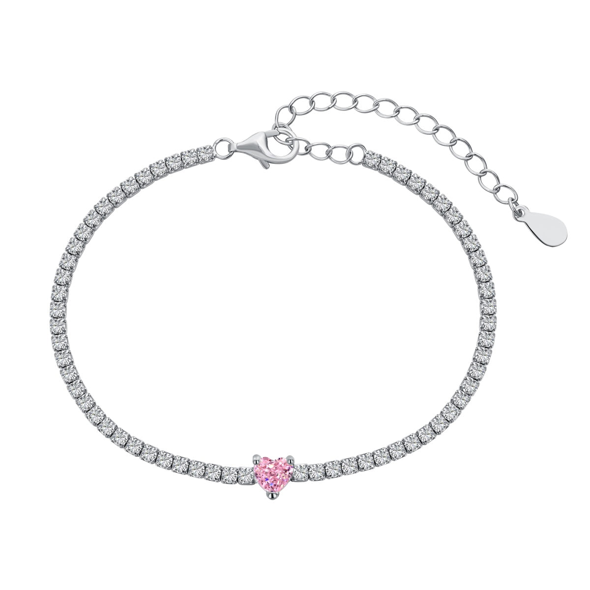 [Lora-Jewelry] Bracelet élégant et romantique en forme de cœur de 0,5 carat