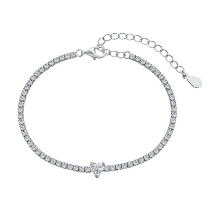 [Lora-Jewelry] Bracelet élégant et romantique en forme de cœur de 0,5 carat