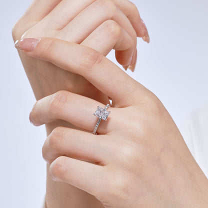 [Lora-Jewelry] Bague de fête scintillante et éclatante de 2,0 carats