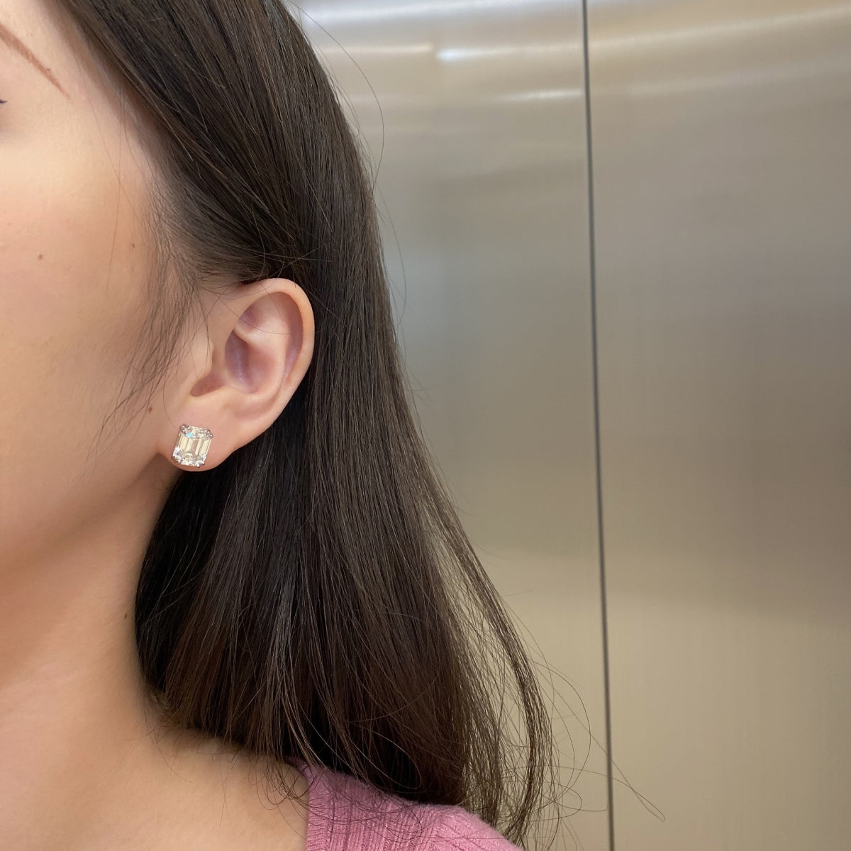 [Lora-Jewelry] Boucles d'oreilles carrées éblouissantes