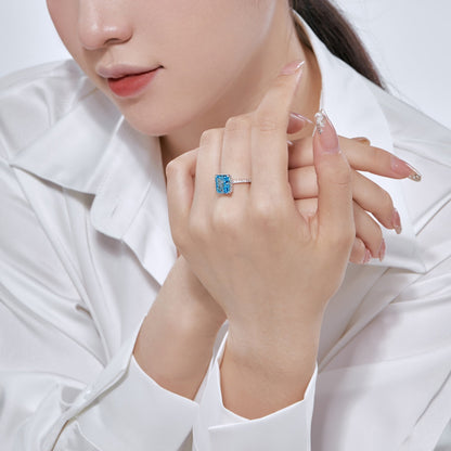 [Lora-Jewelry] Bague de fiançailles luxueuse de 4,0 carats