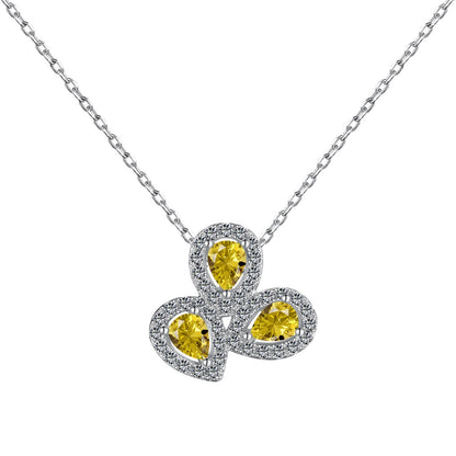 [Lora-Jewelry] Collier élégant en forme de fleur et taille poire