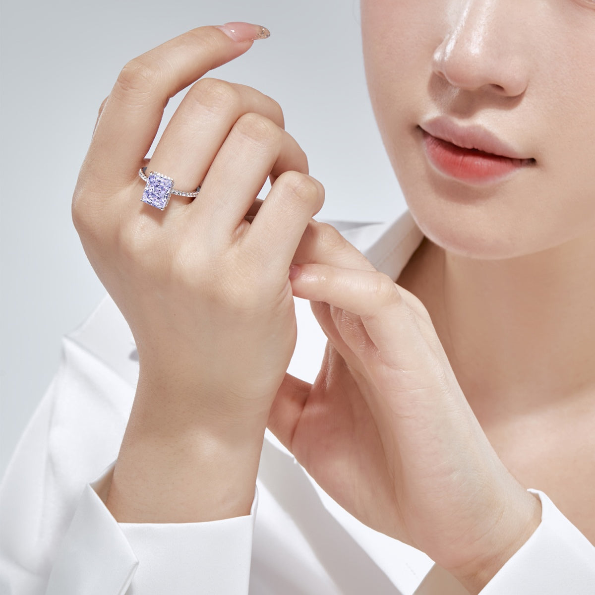 [Lora-Jewelry] Bague de fiançailles luxueuse de 4,0 carats