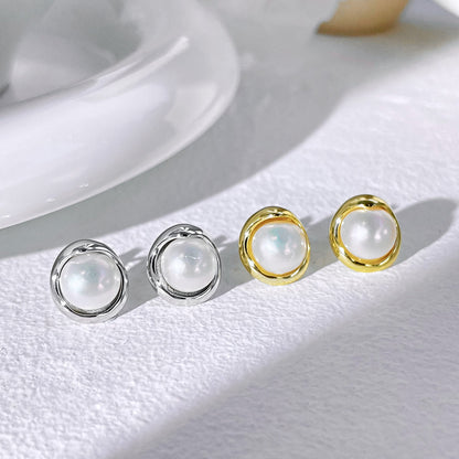 [Lora-Jewelry] Boucles d'oreilles délicates en perles de pain