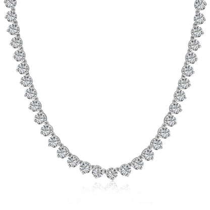 [Lora-Jewelry] Collier tennis orné de cœurs taillés