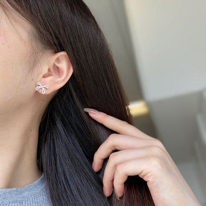 [Lora-Jewelry] Boucles d'oreilles délicates en forme de nœud