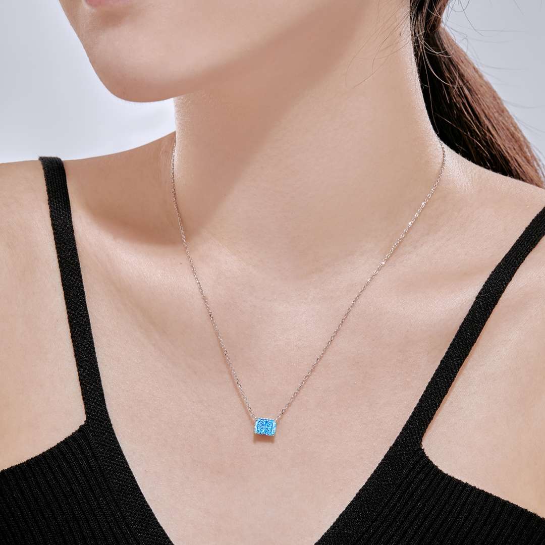 [Lora-Jewelry] Collier luxueux de forme carrée et coloré