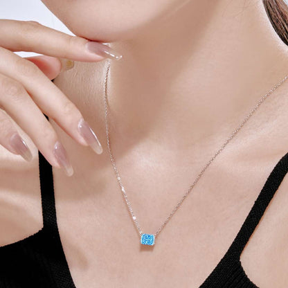 [Lora-Jewelry] Collier luxueux de forme carrée et coloré
