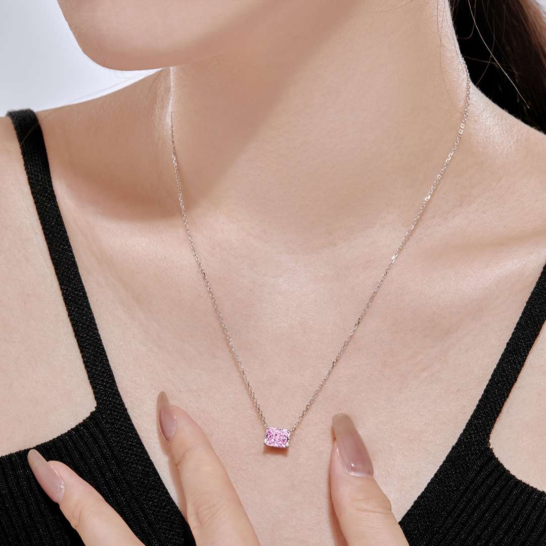 [Lora-Jewelry] Collier luxueux de forme carrée et coloré