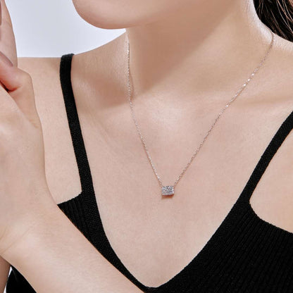 [Lora-Jewelry] Collier luxueux de forme carrée et coloré