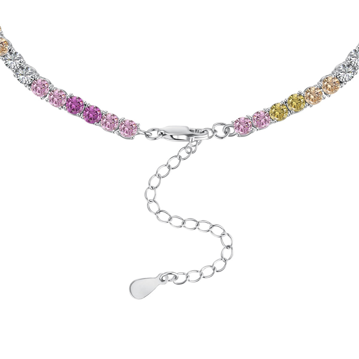 [Lora-Jewelry] Collier tennis délicat et coloré