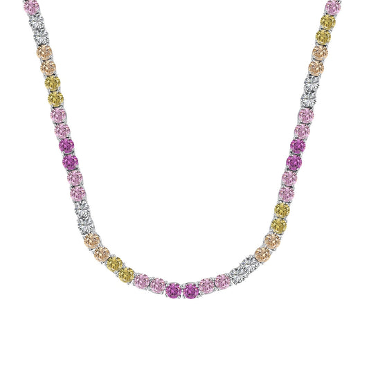 [Lora-Jewelry] Collier tennis délicat et coloré