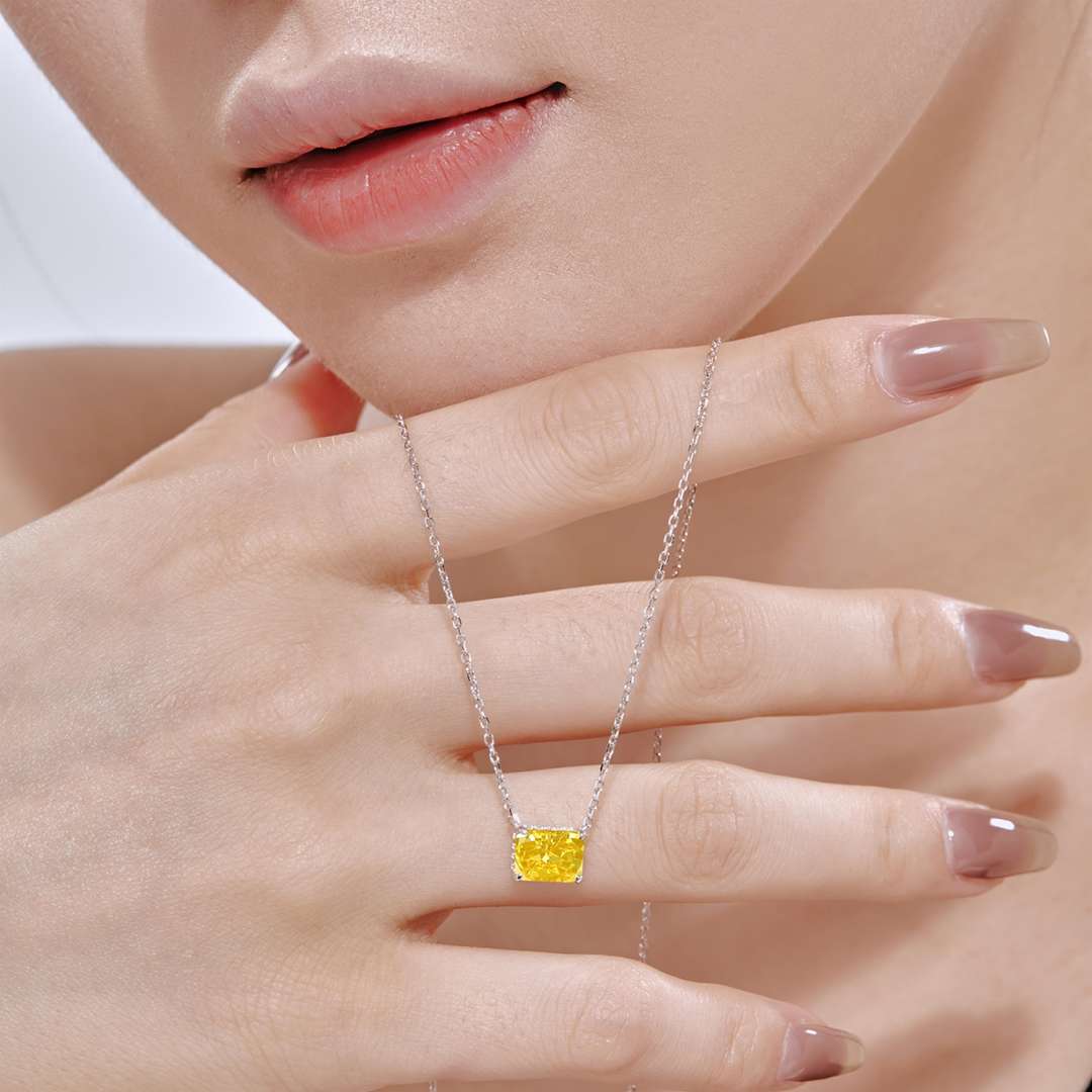 [Lora-Jewelry] Collier luxueux de forme carrée et coloré