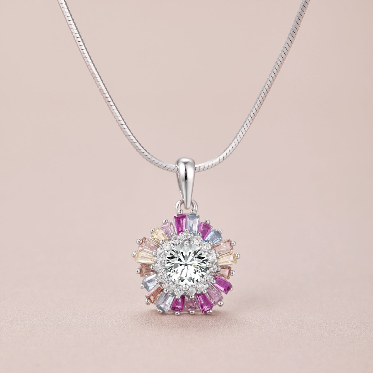 [Lora-Jewelry] Charmant collier de fleurs colorées