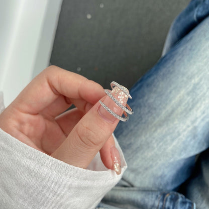 [Lora-Jewelry] Bague unique et vibrante à empilement quotidien