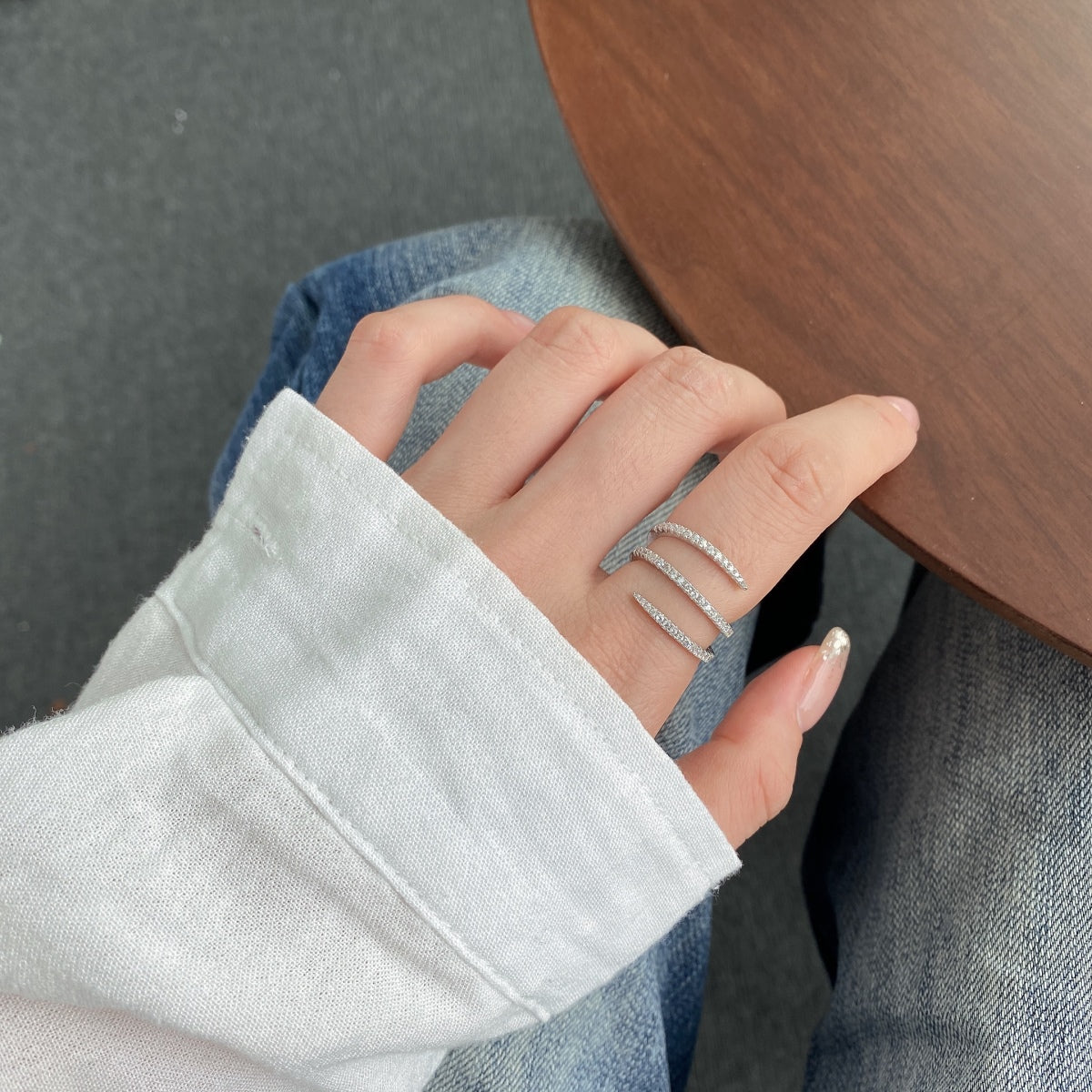 [Lora-Jewelry] Bague unique et vibrante à empilement quotidien