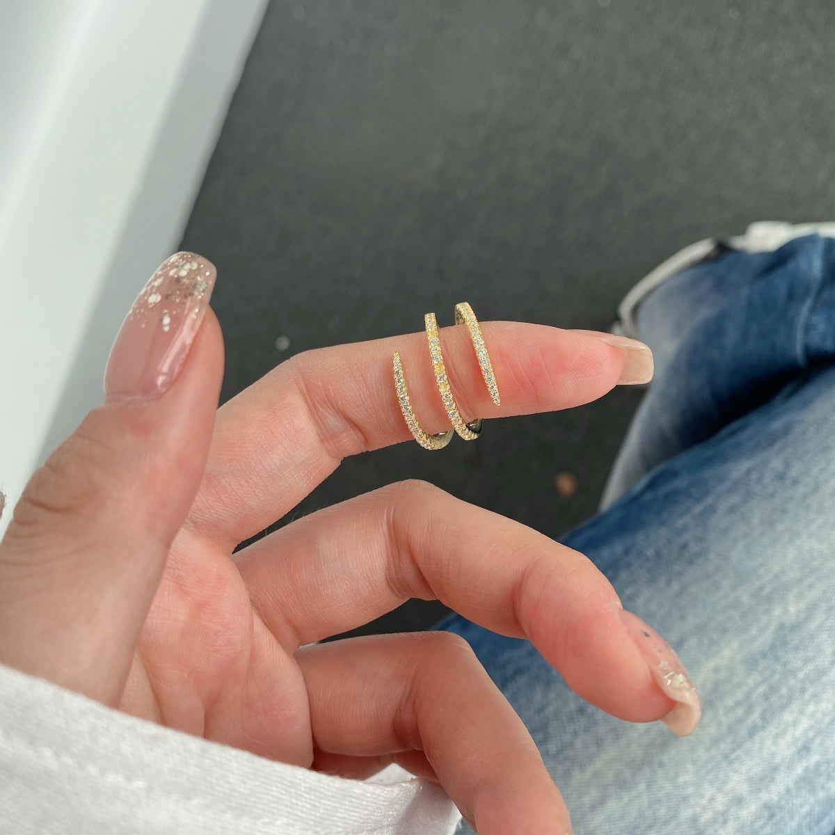[Lora-Jewelry] Bague unique et vibrante à empilement quotidien